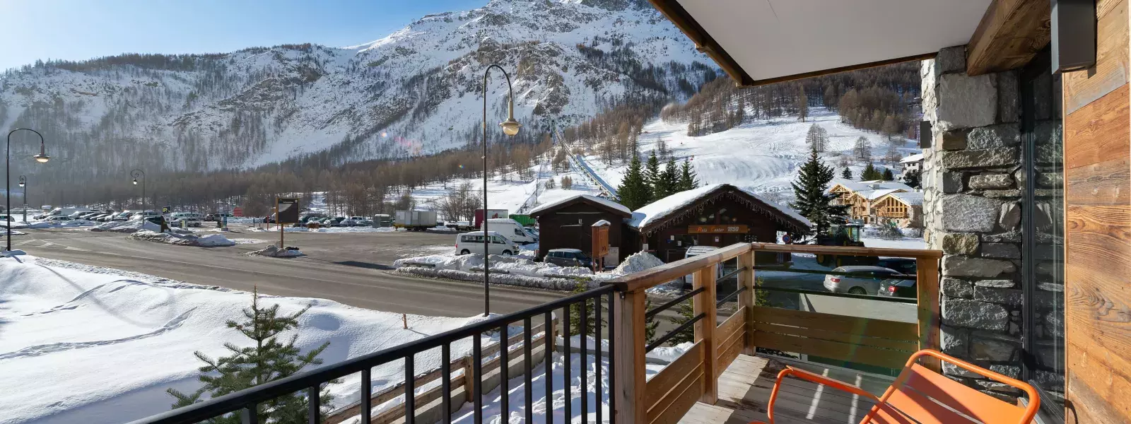 Appartement Blanchot 7 - Location chalets Covarel - Val d'Isère Alpes - France - Terrasse