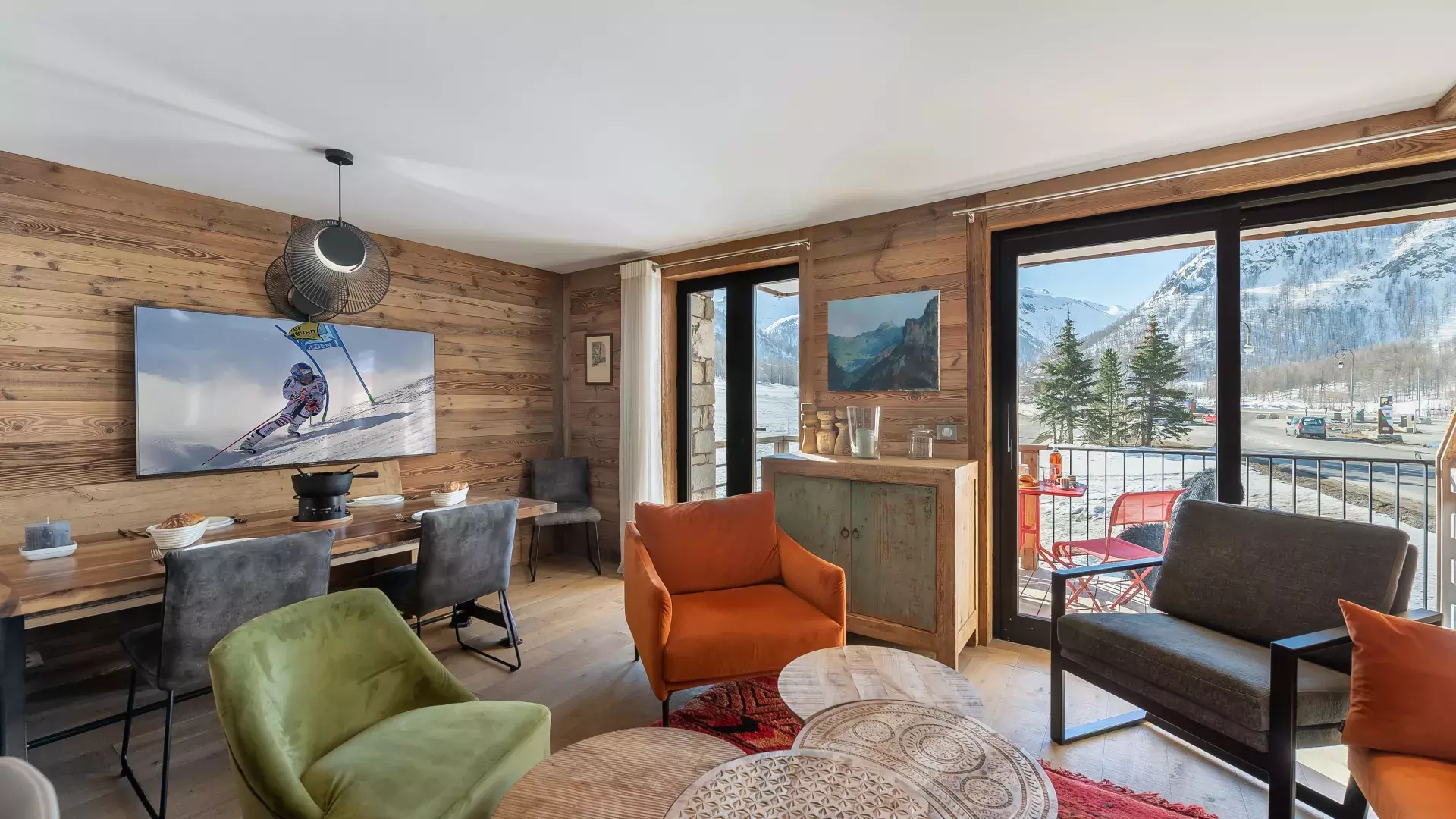 Appartement Fusée - Location chalets Covarel - Val d'Isère Alpes - France – séjour
