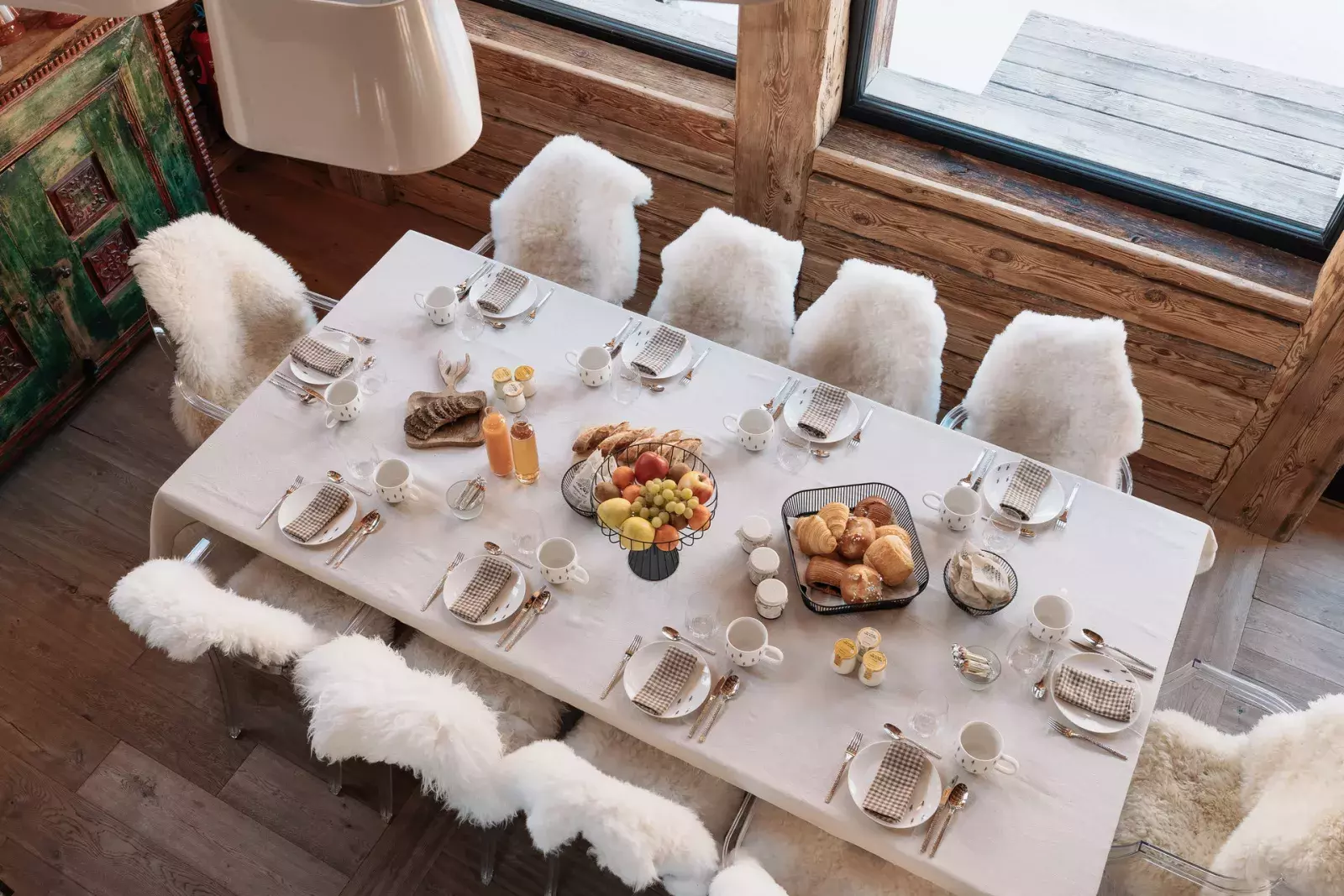 Salle à manger du chalet Papillon