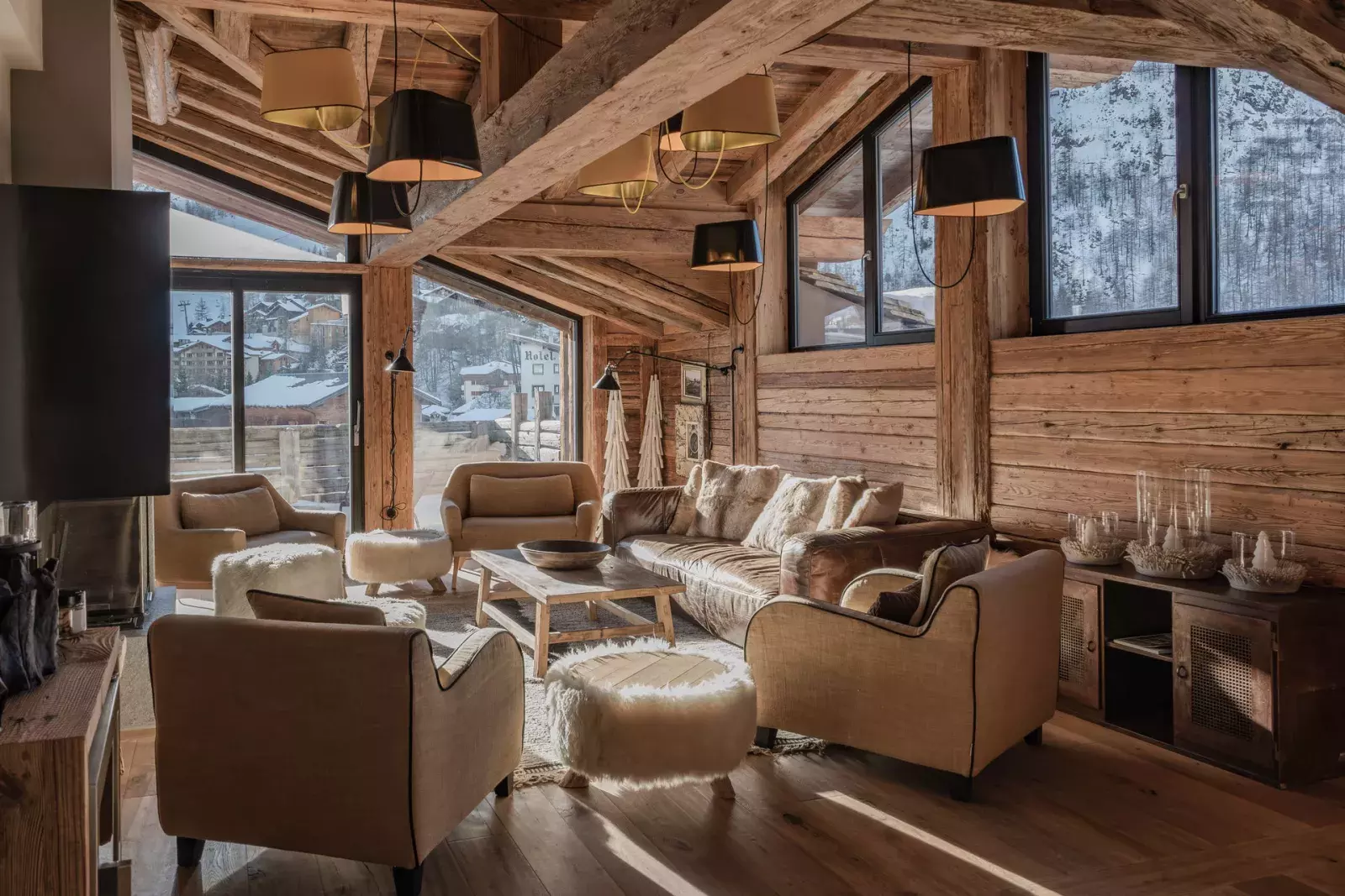 Salon du penthouse Savoie