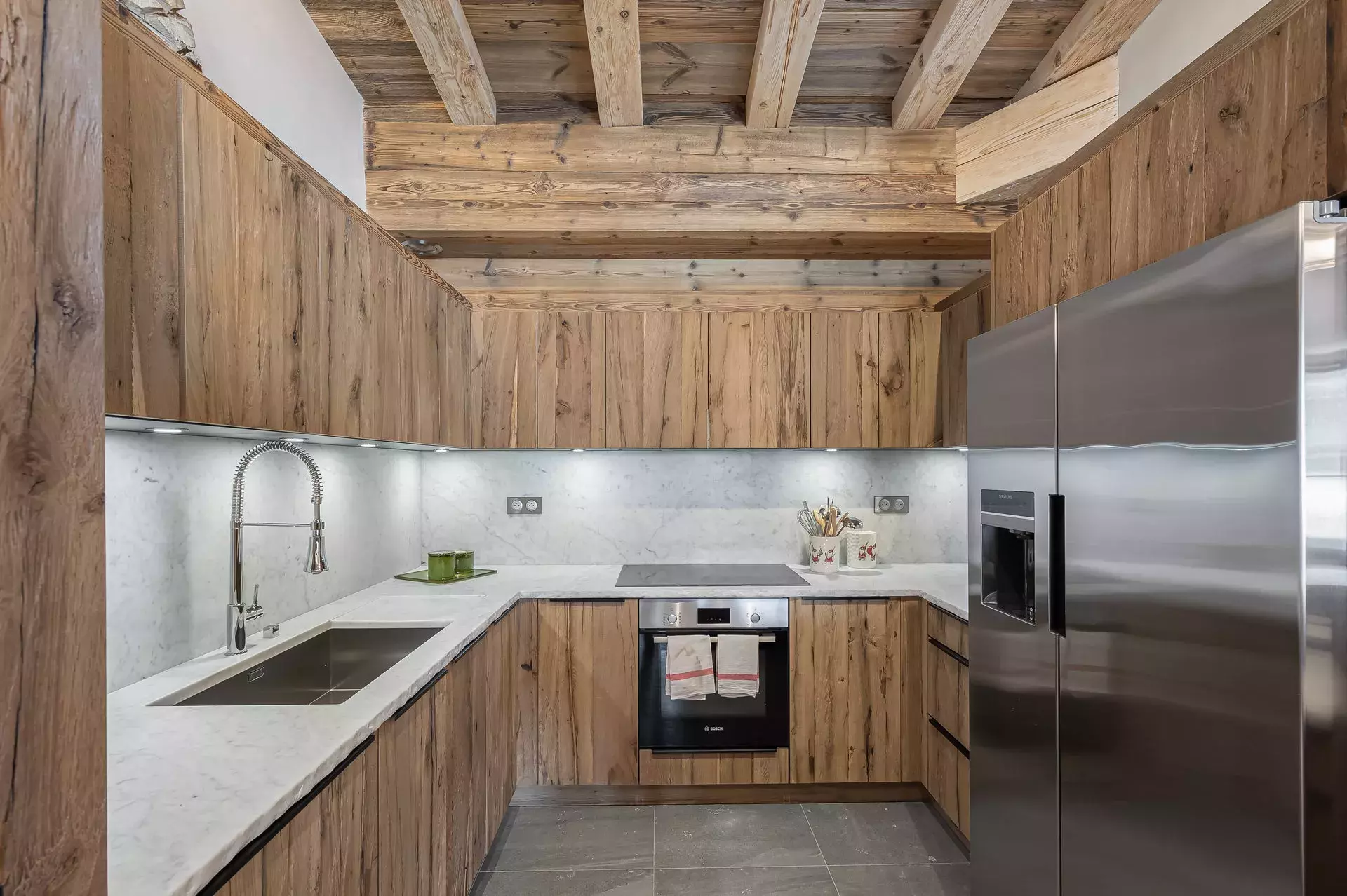 Cuisine de l'appartement chamois
