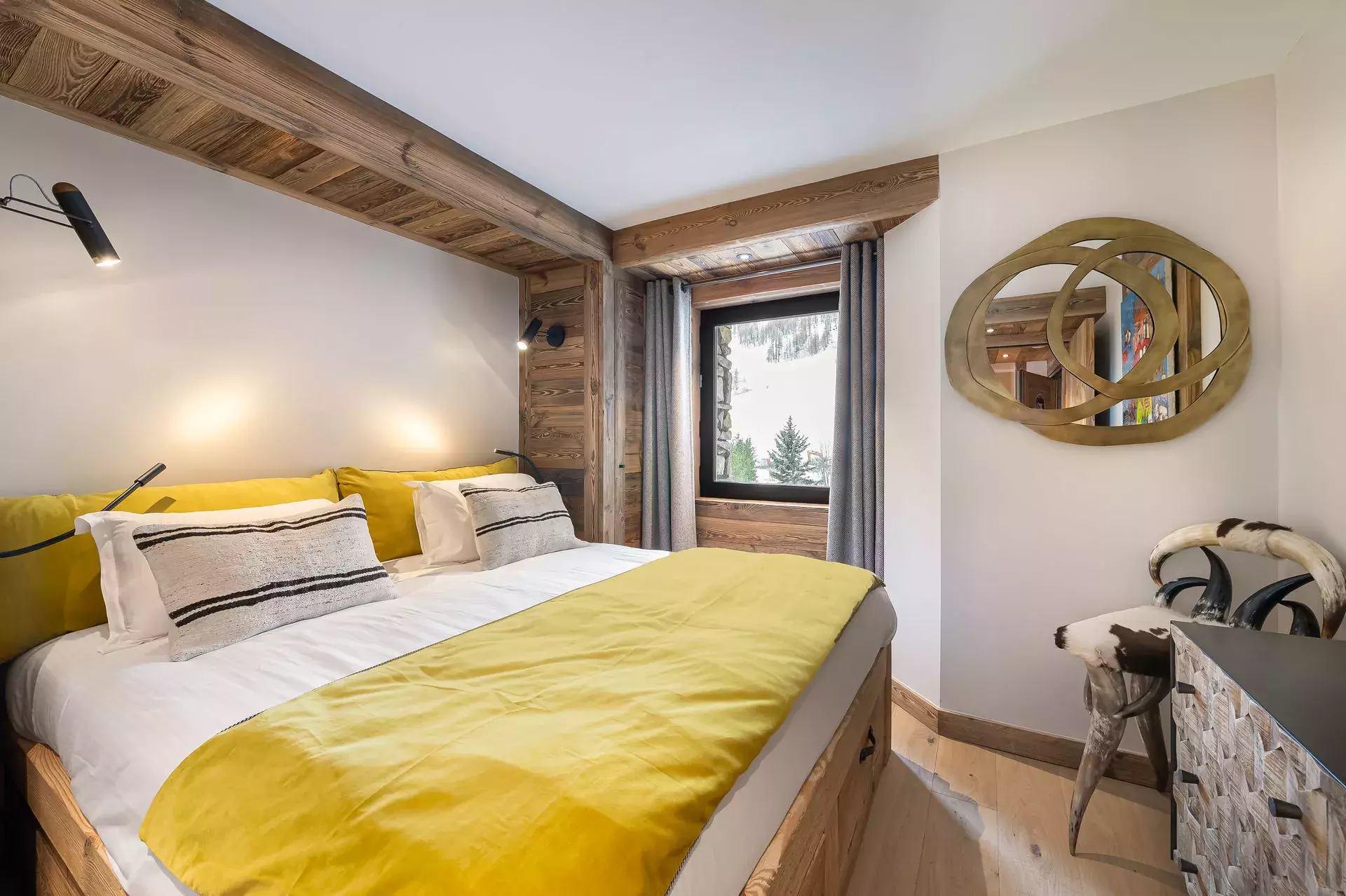 Chambre de l'appartement Flocon