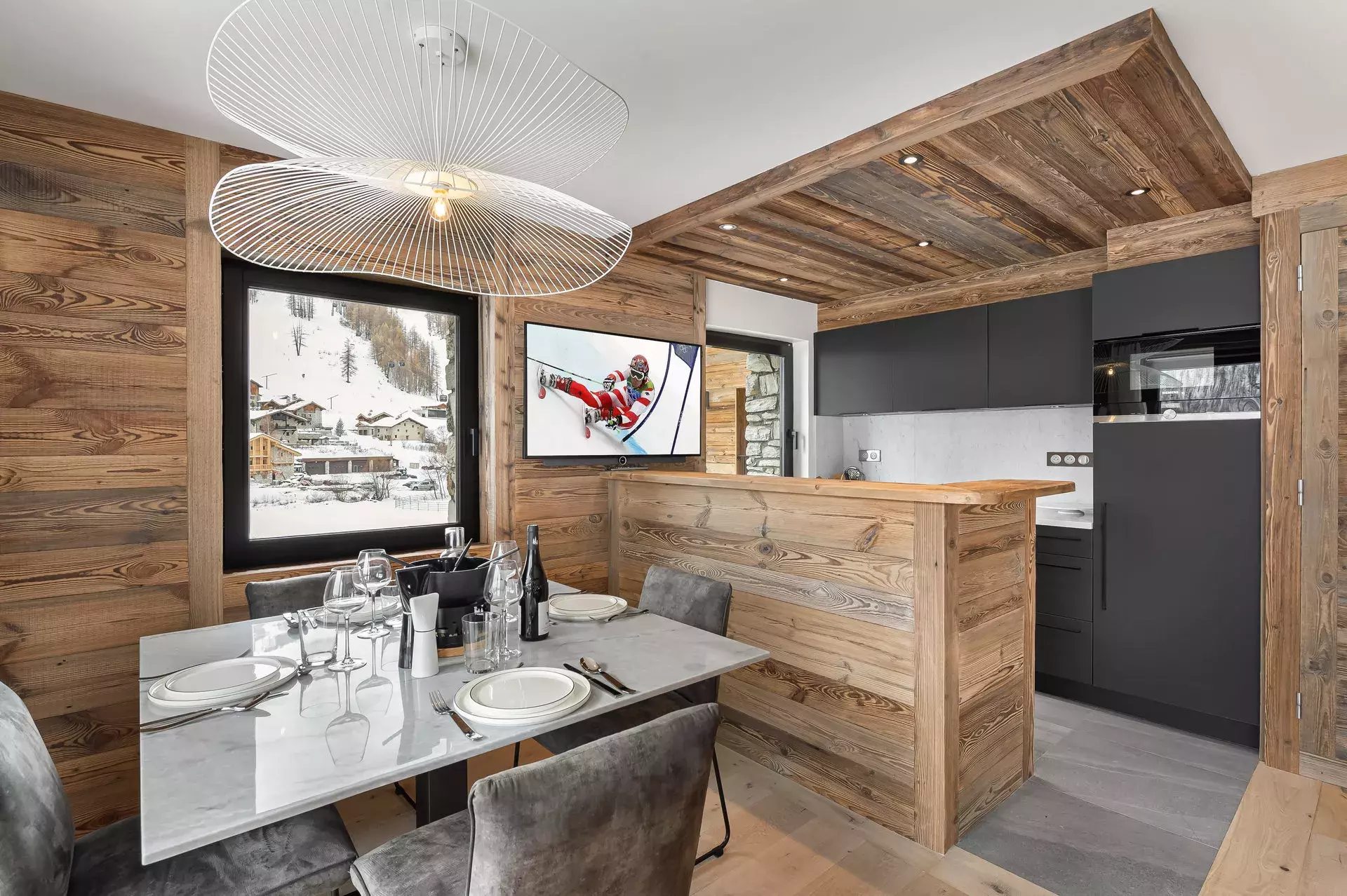 Séjour de l'appartement Flocon