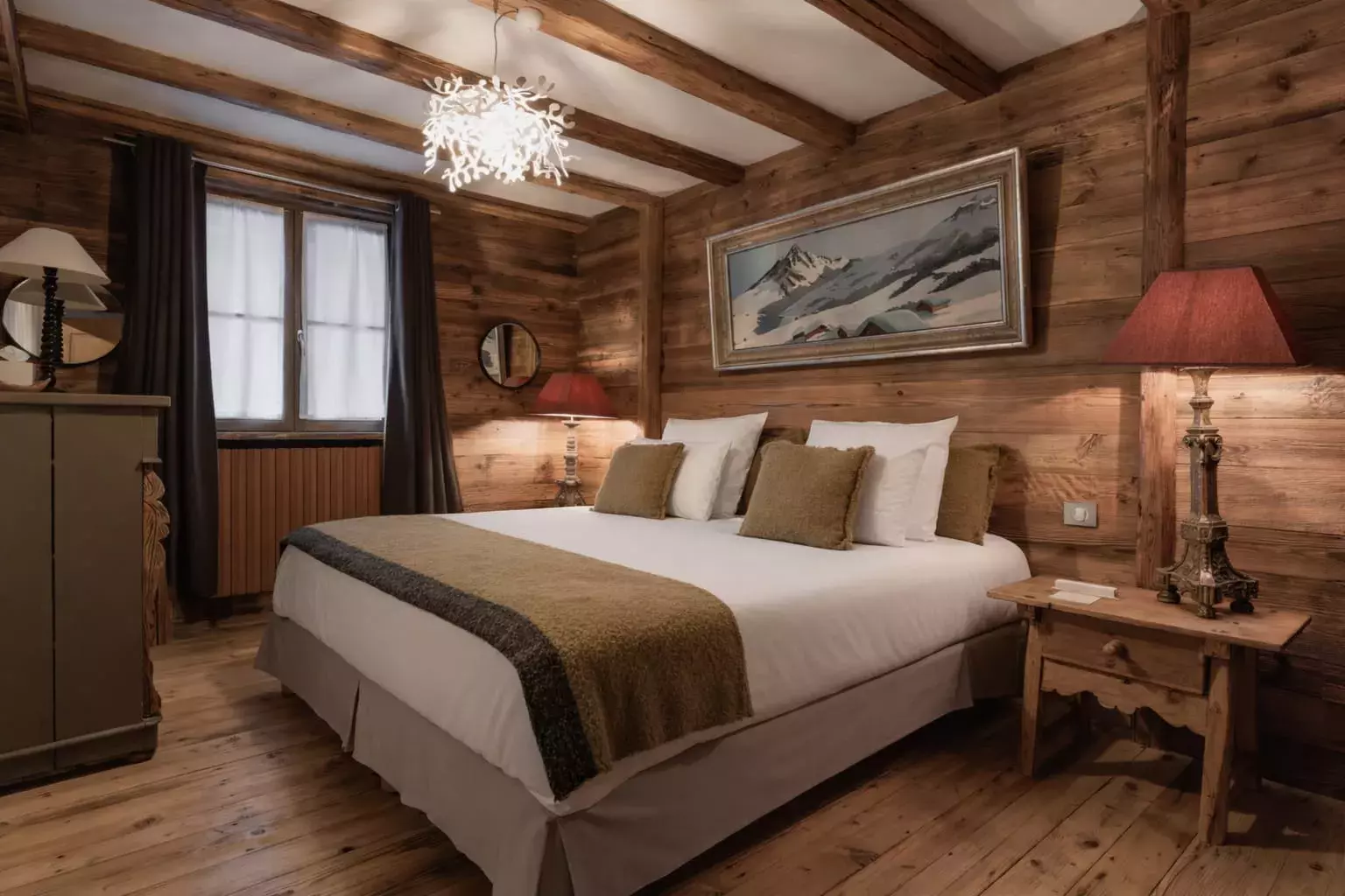 Chambre du chalet Lièvre Blanc