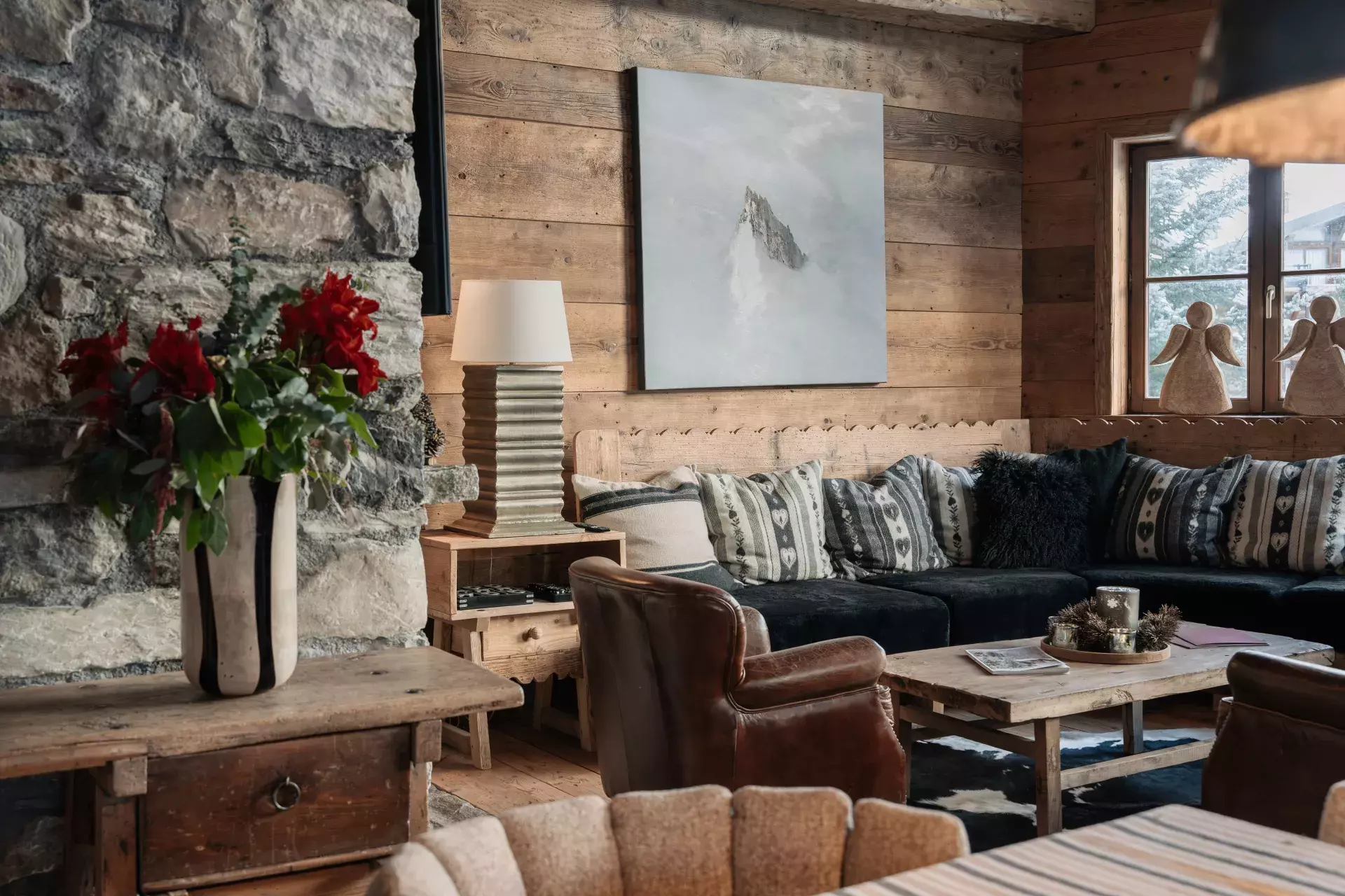 Séjour du chalet Lièvre Blanc