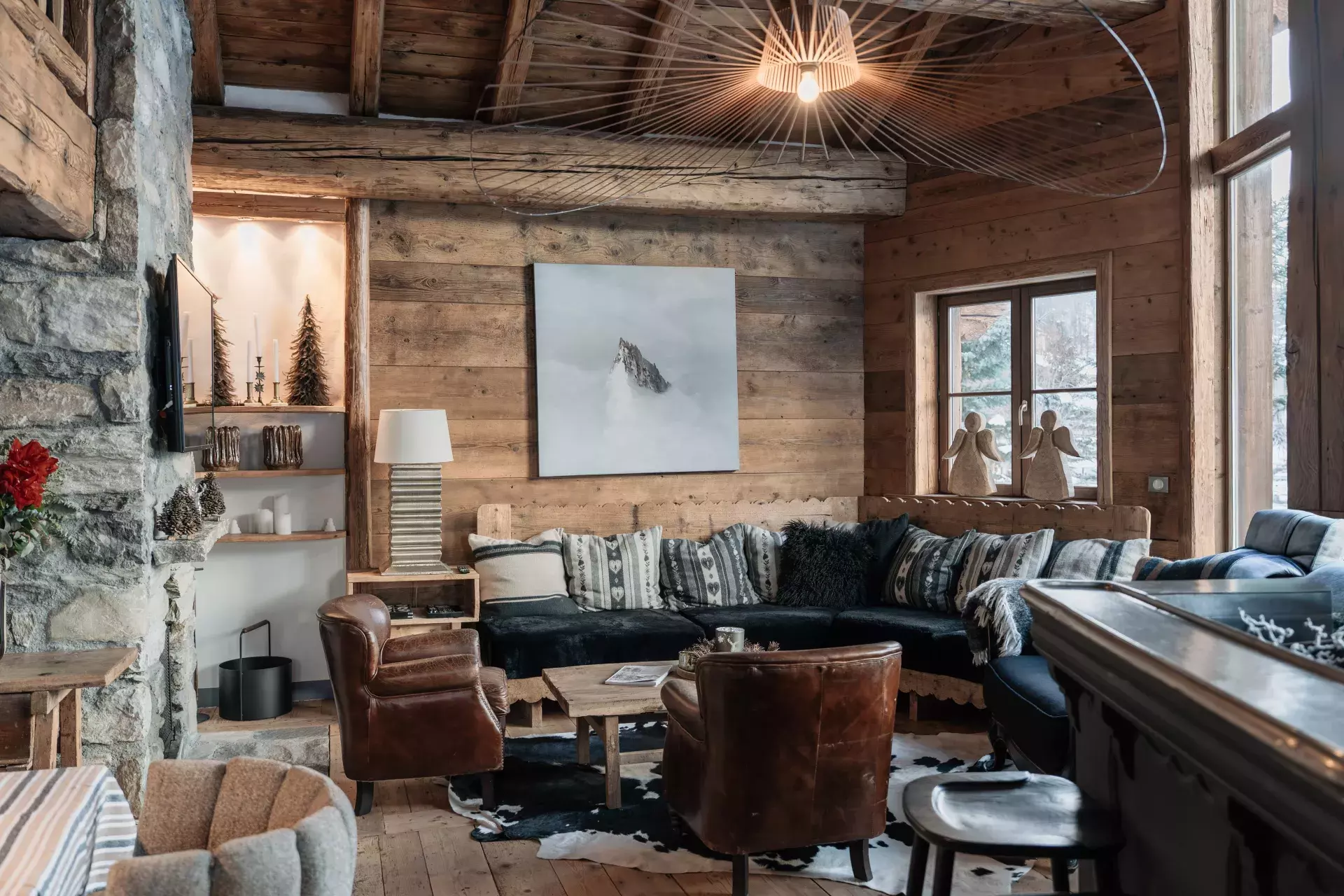 Salon du chalet Lièvre Blanc
