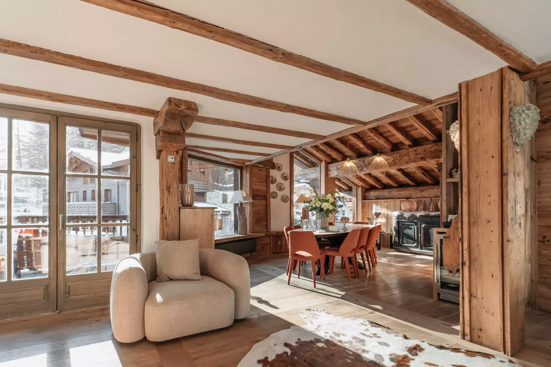 Salle à manger du chalet Mathilda