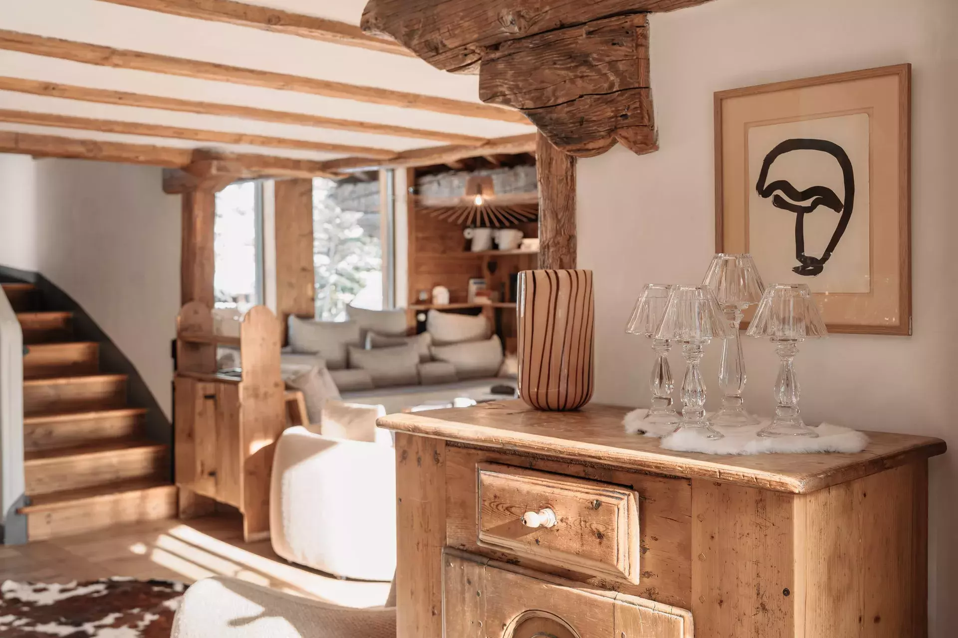 Salle à manger du chalet Mathilda