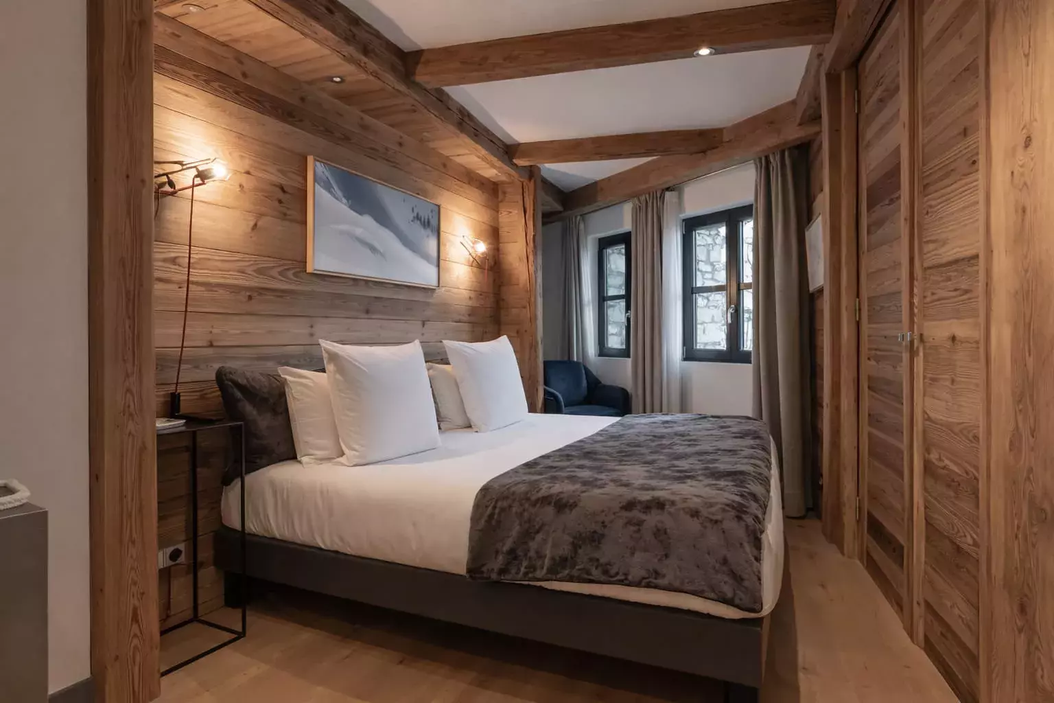 Chambre du chalet Papillon