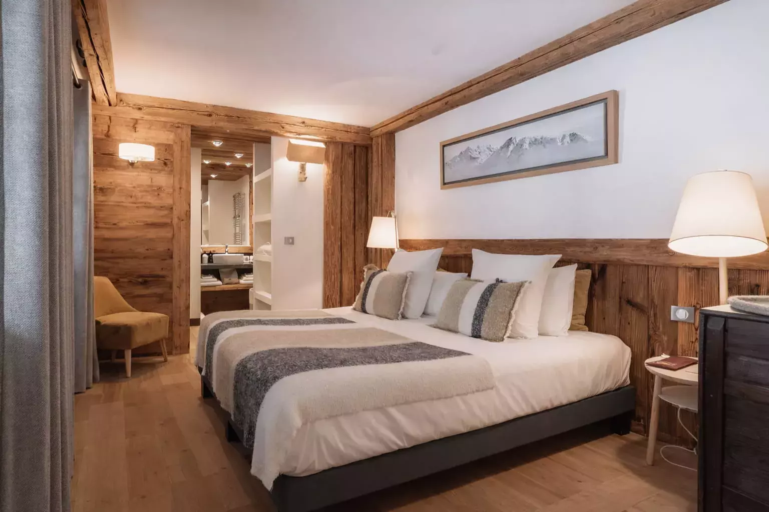 Chambre du chalet Papillon