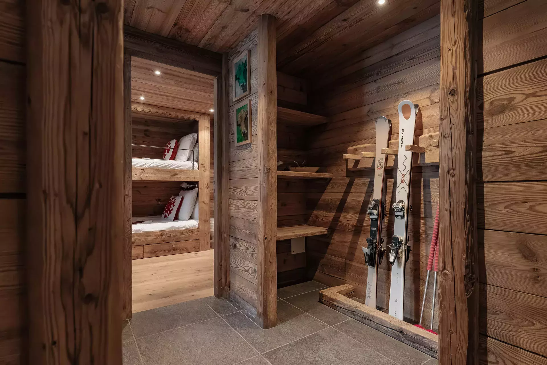 Ski room du chalet Papillon