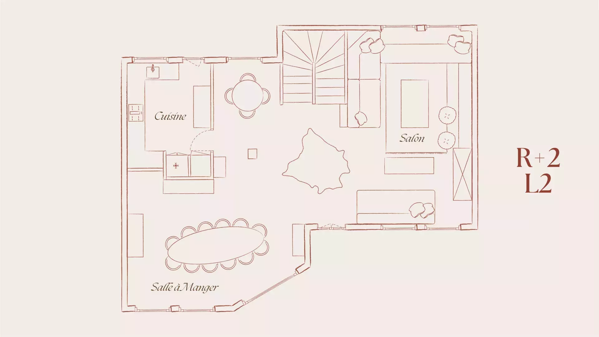 Plan du Chalet Mathilda R+2