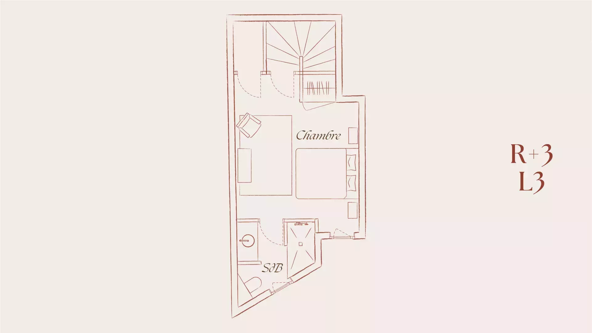Plan du Chalet Mathilda R+3