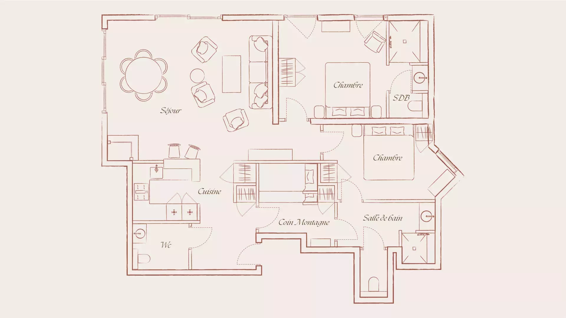 Plan de l'appartement Ourson