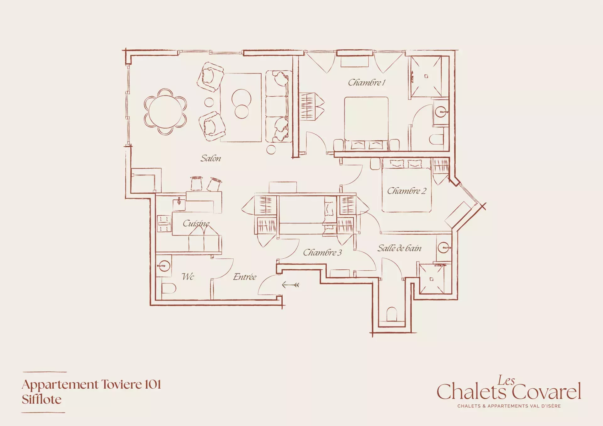 Plan d'étage du logement Sifflote